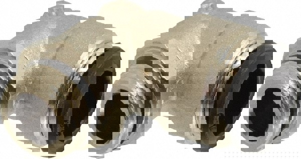 Push-To-Connect Tube to Universal Thread Tube Fitting: Swivel Elbow, 3/8